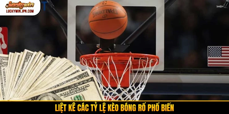 Liệt kê các tỷ lệ kèo bóng rổ phổ biến