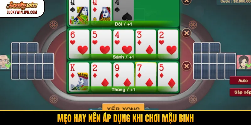 Mẹo hay nên áp dụng khi chơi mậu binh